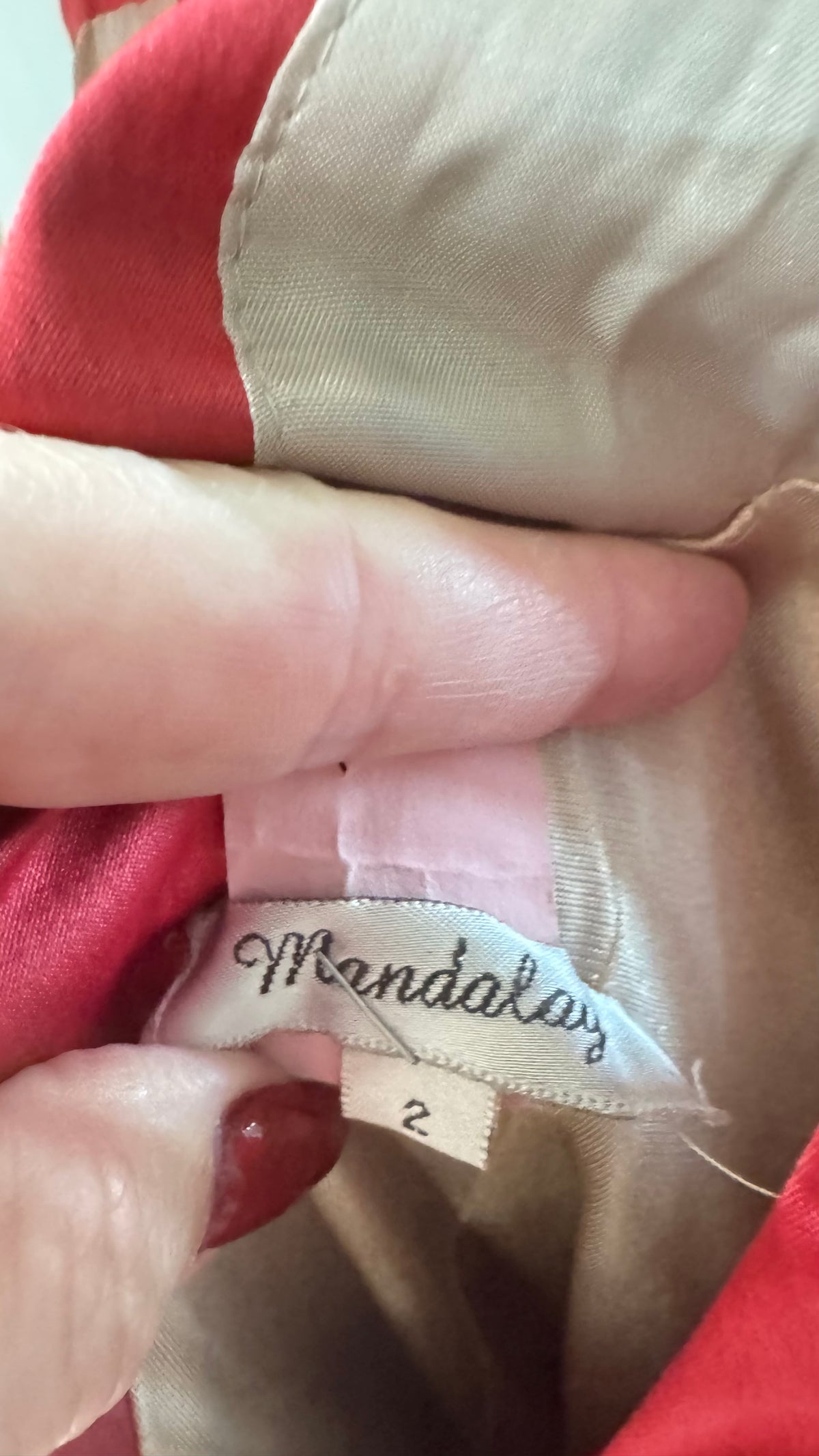 Vintage Dusty Pink Mandalay Wiggle Dress with Embroidered Florals