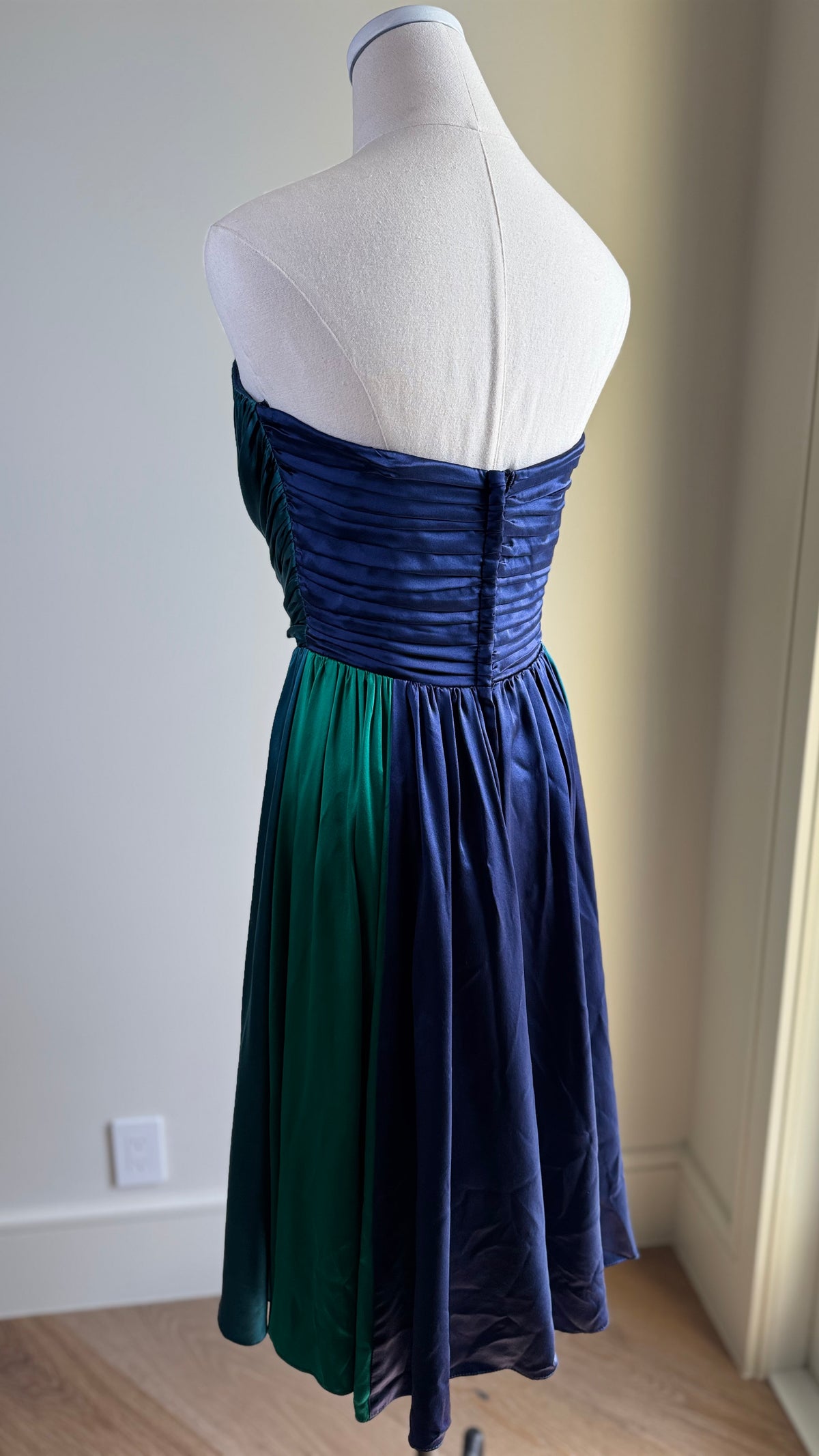 Y2K Betsey Johnson Silk Bustier Swing Dress