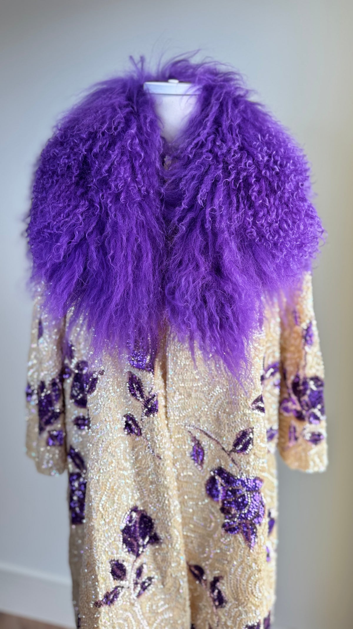 1960's Gene Shelley Sequin Floral Evening Jacket