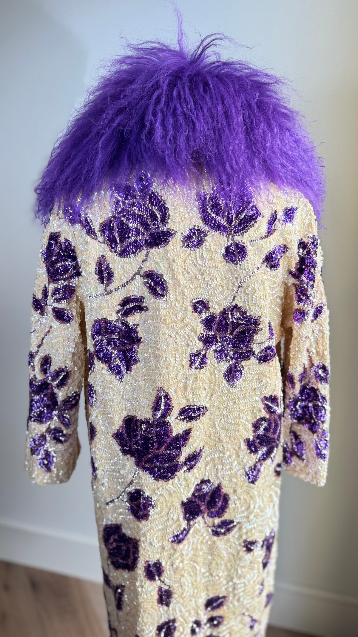 1960's Gene Shelley Sequin Floral Evening Jacket