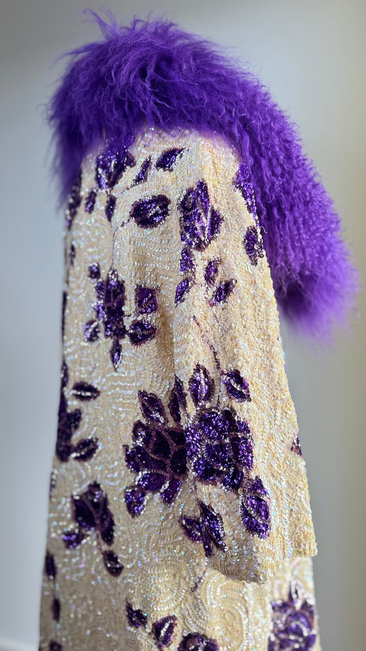 1960's Gene Shelley Sequin Floral Evening Jacket